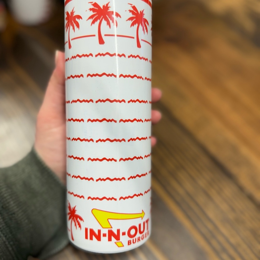In-N-Out Burger Red and White Tumbler